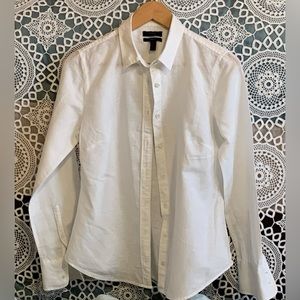 J. Crew perfect fit linen blend shirt